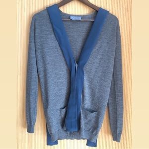 Prada Brand new Cardigan with Silk Ribbon